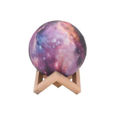 China New-designed creative 3D LED night light planet lamp colorful home decor moon lamp changing projector night lamp for sale