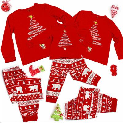 China Family Christmas Pajamas Suit Christmas QUICK DRY Pajamas Set Milk Silk Fleece Pajamas For Christmas 2021 for sale