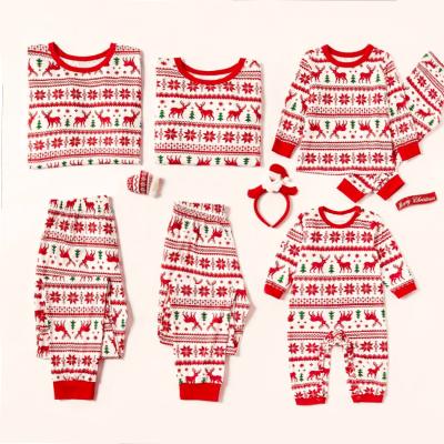 China QUICK DRY Silk Milk Fleece Christmas Pajamas Suit Sleepwear For Christmas Long Sleeve With Pants for sale