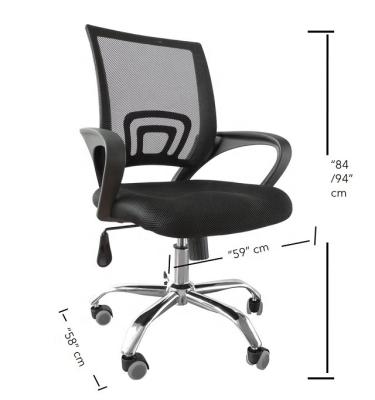 China Adjustable Modern Height Adjustable Mesh Office Swivel Desk Chair (Size) Screw Lift Swivel Chair Office Price for sale