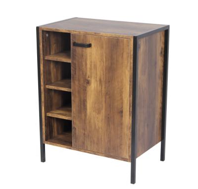 China Convertible Wood Storage Organizer Sideboard Side Cabinet with Shelf Modern Design for sale