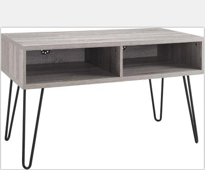 China Eco - Friendly Wood Table TV Stand With MDF Top And Steel Frame Living Room Cabinet for sale