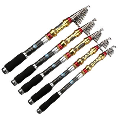 China Suitable for So-easy Carbon Ultra-short Hard Fiber Conductor FRP Telescopic Sea Fishing Rod Carp Sea Fishing Rod Telescopic Fishing Pole for sale