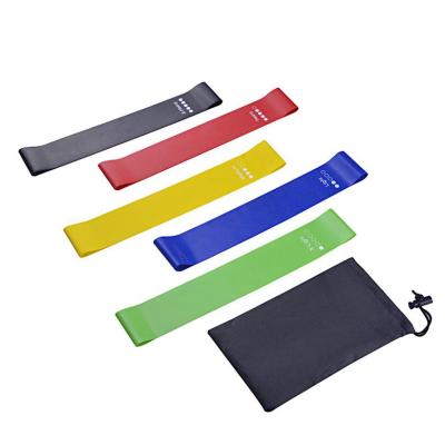 China Increase Elastic So-Easy Belts Ligas De Resistencia Stretch Exercise Band Leg Strength Training 5 Piece Set Yoga Strength Resistance Bands for sale