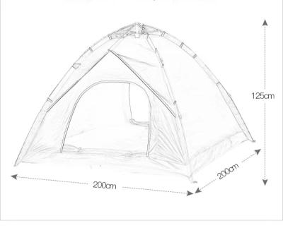 China Waterproof automatic pop up tent vending machine camping tienda de camping de tenda resort two people So-easy camouflage play / field double doors outside for sale