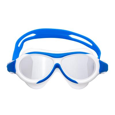 China Frontier Kids Snorkeling Amazon Anti-fog Large Frame Silicone Swimming Goggles Manufacturer Universal Custom Swimming Goggles for sale