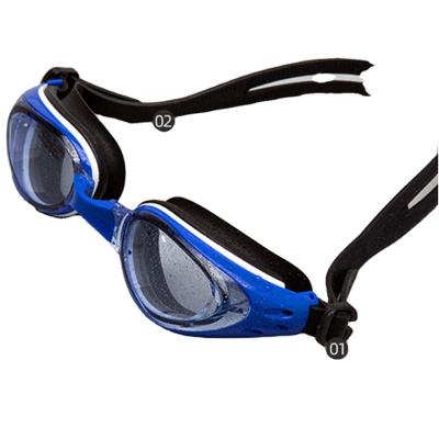 China Universal Youth Pool Forming Waterproof Swimming Goggles Anti-fog Silicone Plating Myopia Swimming Goggles for sale