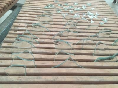 China Rectangular 5mm Custom Beveled Glass , Curve / Flat Bevelled Glass Panels for sale