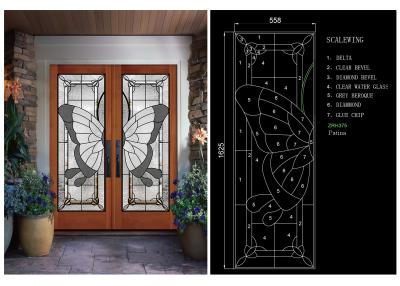 Chine Portes en verre de glisseur d'intimité gâchées par double pour la certification à la maison d'IGCC IGMA de décor à vendre