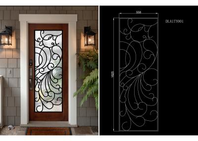 China Modern Technology 2264 Inch Wrought Iron Glass Instant Iconic Stain Grade Jamb for sale