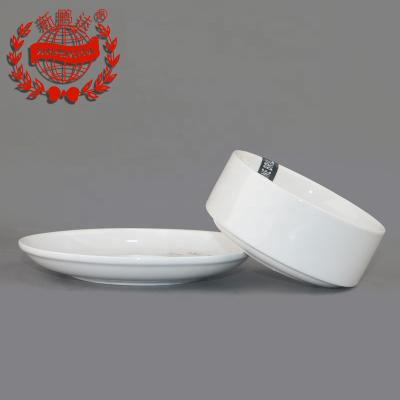 China Sustainably Good Sale Super Saucer White Ceramic Soup Bowl With Saucer for sale