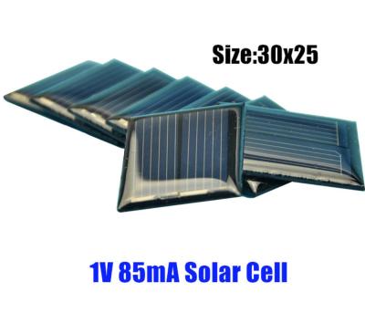 China Silicon Solar Panels Cell Module Size 30*25mm 1V 85MAPolycrystalline Solar Polycrystalline Solar Cell for sale