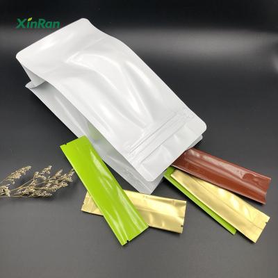 China Disposable Custom Safety Logo Printed Plastic PET Aluminum Frosted Zipper Resealable Frozen Food Grade Packaging Stand Up Pouch Bag for sale