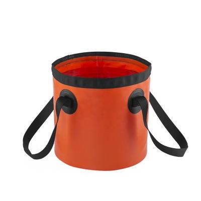 China Multifunctional Sustainable Folding Water Bucket Water Bucket Hike PVC Fishing Camping Water Bag for sale