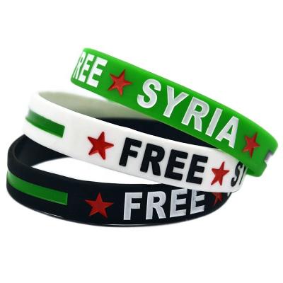 China Worldwide Selling Best Debossed Printing Fashionable Wristbands Sport Wrist Bands for sale