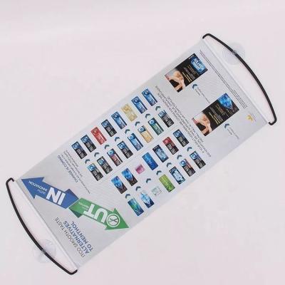 China Custom Hot Selling Logo Roll Up Fan Retractable Handheld Sports Fan Scroll Cheering Rolling Up Banner for sale