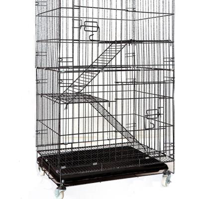 China High Quality Durable Metal Hardware Large Scratch Resistant Cat Cage Easy Cleaning Collapsible Cages For Cats for sale