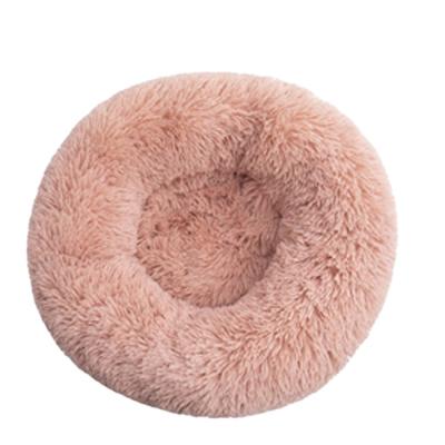 China Best Quality Hot Selling Mechanical Wash Best Selling Comfortable Round Faux Fur Donut Pet Bed Cat Bed for sale