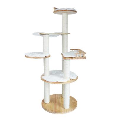 China Scratcher Viable Hammock Sisal Cat Condo Tower Tree Rest Platform for sale