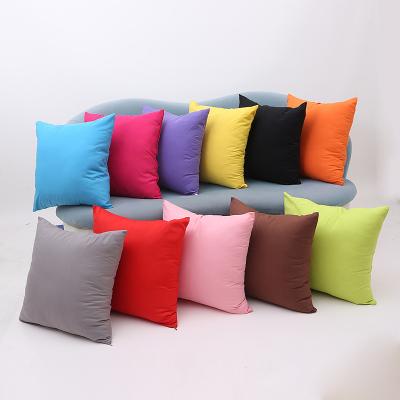 China Sustainable Wholesale Decorative Custom Throw Polyester Empty Pillow Case Cover for sale