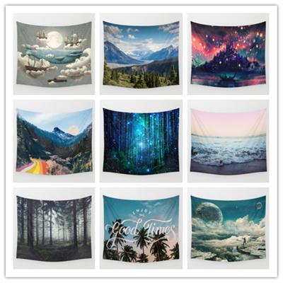 China Digital Printing Digital Printing Bach Towel Wall Cloth Tapestry Wedding Gift Bedspread Beach Towel Yoga Picnic Hanging Mat for sale