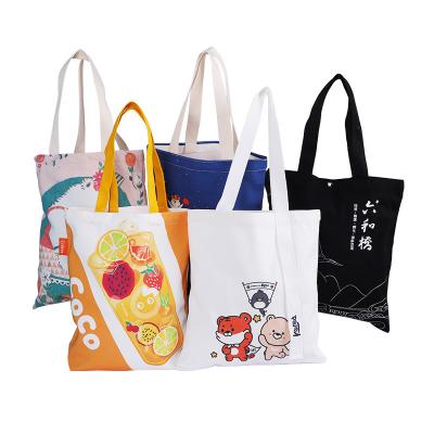 China New Style Hot Sale Handled Handled Recycle Fashion Tote Bag Canvas Polyester Custom Bag for sale