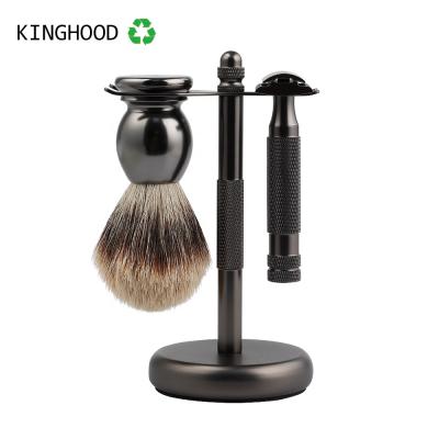 China Men's Traditional Custom Twin Blade Barber Composite Safety Razor Set For Woman Gift for sale