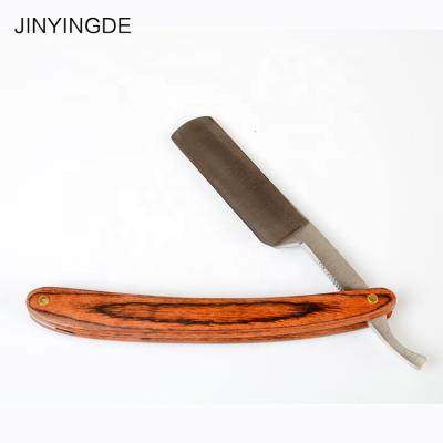 China High Quality Barber Razor Wood Handle Straight Single Blade Razor For Man Single Blade Face BODY Male Underarm Bikini for sale