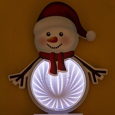 China Lovely Fashion Christmas Snowman Heart Battery Operated Star For Holiday Garden Party Decoration Mirror Tunnel Led Lights for sale