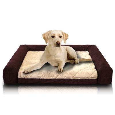 China Luxury Cooling Memory Foam Dog Sofa With Washable Cover Removable Bed for sale