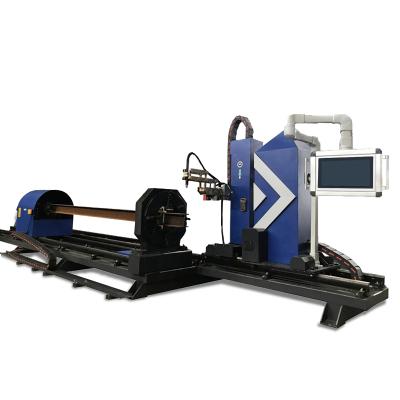 China Factory CNC Plasma Cutting H-Beam 8 Axis Metal Pipe Cutting Machine for sale