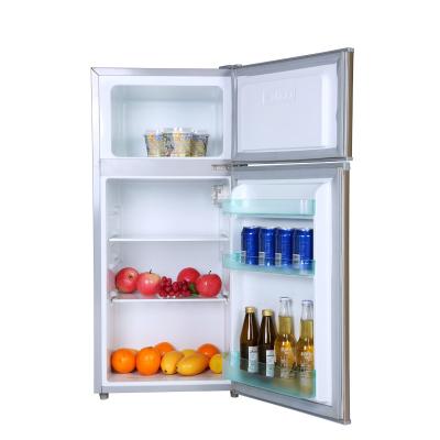 China COMPRESSOR 109 liters made in china low power consumption double door combi bottom-freezer fridge fridge for sale