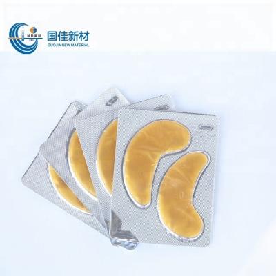 China Anti-puffiness GMP and ISO certificate factory 24k gold nano collagen crystal eye mask for sale