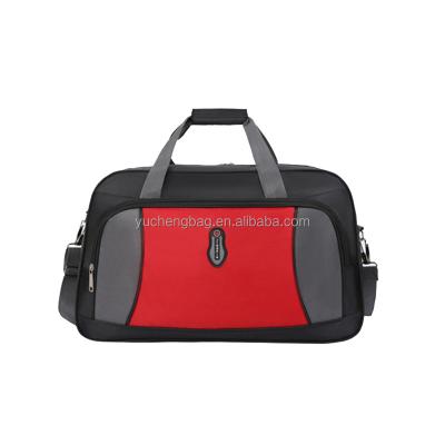 China Fashion Bag Black Red Custom Color Travel Durable LOGO Private Label Travel Luggage Duffel Bags for sale