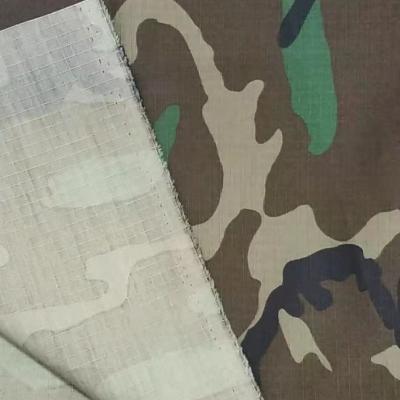 China 50/50 Nylon Cotton Camouflage Printing Ripstop Fabric with WR Function OEM Accepted 220gsm for sale