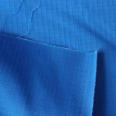 China Workwear Woven Ring Spun Poly Cotton Rib Stop with Spandex Fabric in Customized Color for sale