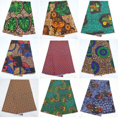 China 100% Cotton REAL WAX print fabric African ankara fabrics with Kente Design Width 58/60 for sale