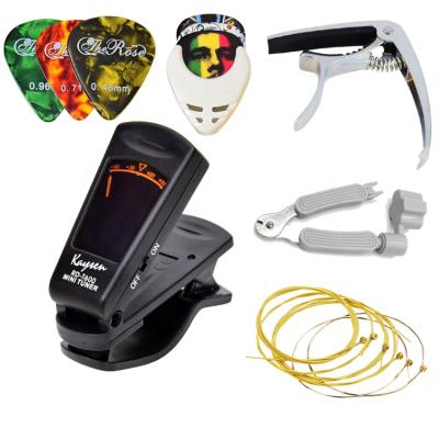 China Hot Selling GUITAR Musical Instruments Accessories Set Essential Kit For Guitar Beginners for sale