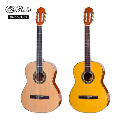 China Custom 39inch classical guitar hand made from china cheap wholesale impeccable price quality for sale