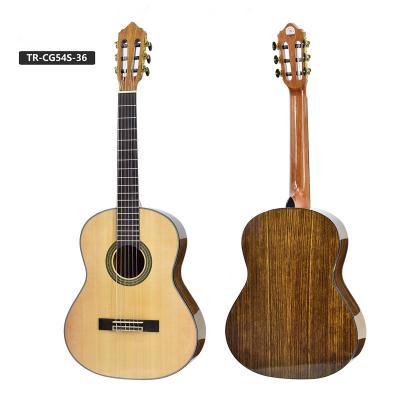 China Flawless Stringed Solid Luster 36inch Hight Custom Handmade Professional Solid Wood Instrument Solid Wood Classical Guitar Made in China Factory for sale