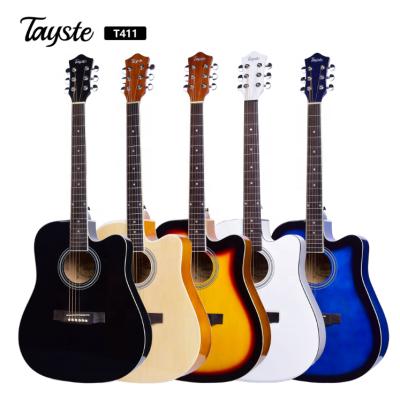 China Linden China Factory Wholesale Cheap Main Basswood 41 Inch Acoustic Guitar For Beginner Accept OEM for sale