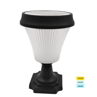 China High Conversion Rate 2W 3cct Solar LANDSCAPE Pillar Lights 2200mAh Large Capacity Lithium Battery Solar Door Post Pillar Light for sale