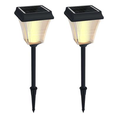 China Lanscape 200 Lumen High Brightness Square 3CCT Solar Landscape Lawn Lights for sale