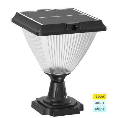 China High Conversion Rate 5W 3cct LED LANDSCAPE Solar Pillar Spot Lights Solar Gate Post Pillar Light for sale