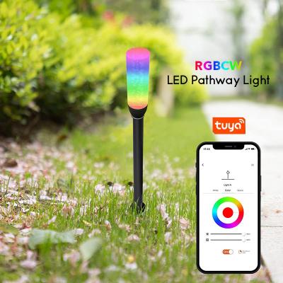 China 2022 New Garden Design Landscape Pathway Lighting 12V 24V Low Voltage App Control RGBW Music LED Landscape Lights for sale