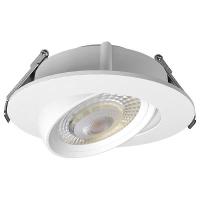 China Modern Commercial Gimbal Downlight Ceiling Recessed Vivid Color Rendering Led Gimbal Downlight for sale