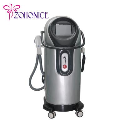 China Multifunctional easy hair removal spa high quality laser+ipl+shr diode in motion spider veins machine for sale