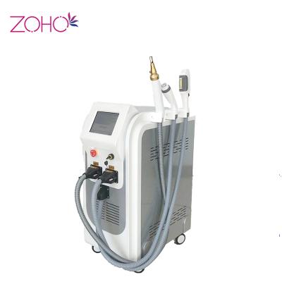 China Hair removal 3 in 1 multifunction rf laser nd yag laser tattoo removal constant single ipl hair removal machine for sale