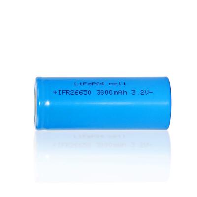 China 3.2V 3800mAh 3C IFR26550 LiFePO4 Battery Cells 135Wh/Kg Battery Energy Density for sale