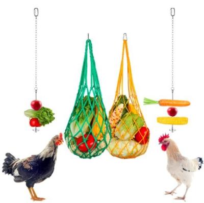 China Viable Bowl Cups Parrot Chicken Pet Feeder 4 Pcs Set Plastic Cage Accessories Hanging Chew Toys, Barley Wheat Feeder for sale